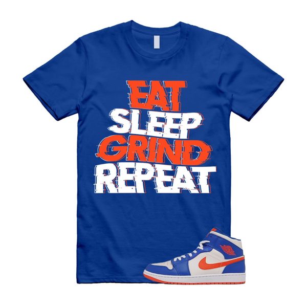 ESGR T Shirt to match Air 1 Mid Knicks Sail Game Royal Rush Orange Phantom White Jezsport.com