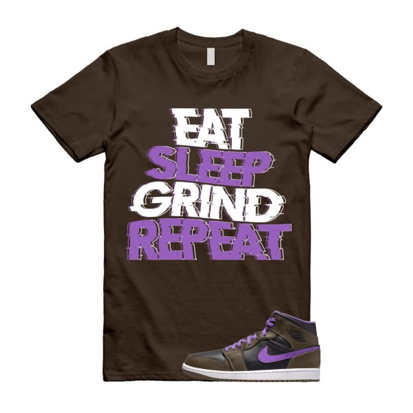 ESGR T Shirt to match Air 1 Mid Palomino Purple Mocha Wild Berry Black White Jezsport.com