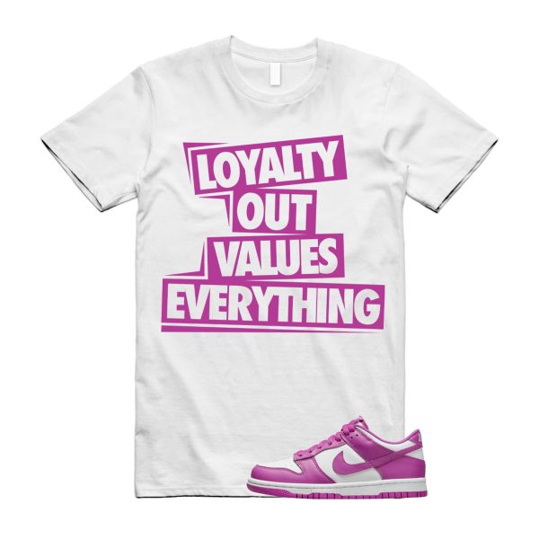 LOVE T Shirt to match N Dunk Low GS Active Fuchsia White Kids Jezsport.com