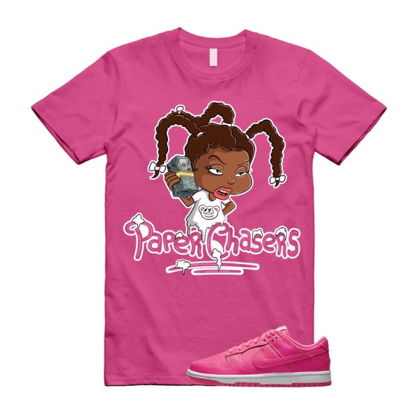 PC T Shirt to match N Dunk Low WMNS Hot Hyper Pink White Jezsport.com