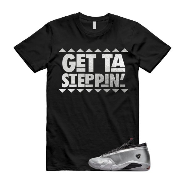 GET T Shirt to match Air J 14 Low WMNS Metallic Silver Fire Red Wolf Grey Black Retro Jezsport.com