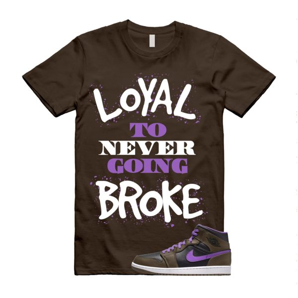 NB T Shirt to match Air 1 Mid Palomino Purple Mocha Wild Berry Black White Jezsport.com