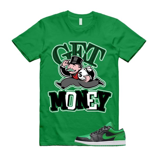 GM T Shirt to match Air J 1 Low Lucky Green Black White Jezsport.com