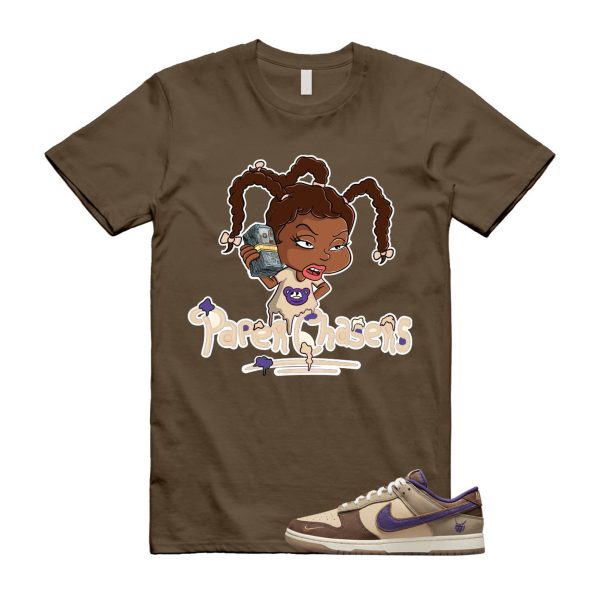 PC T Shirt to match N Dunk Low Setsubun Tan Brown Purple Beige Jezsport.com