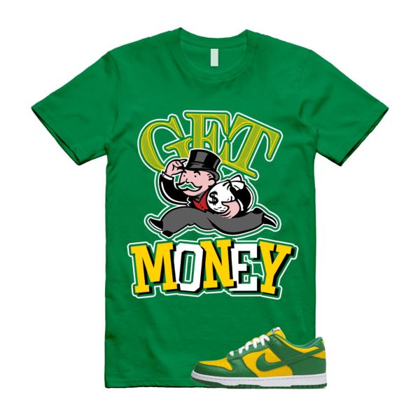 GM T Shirt to match N Dunk Low Brazil Varsity Maize Pine Green White SP OG Jezsport.com