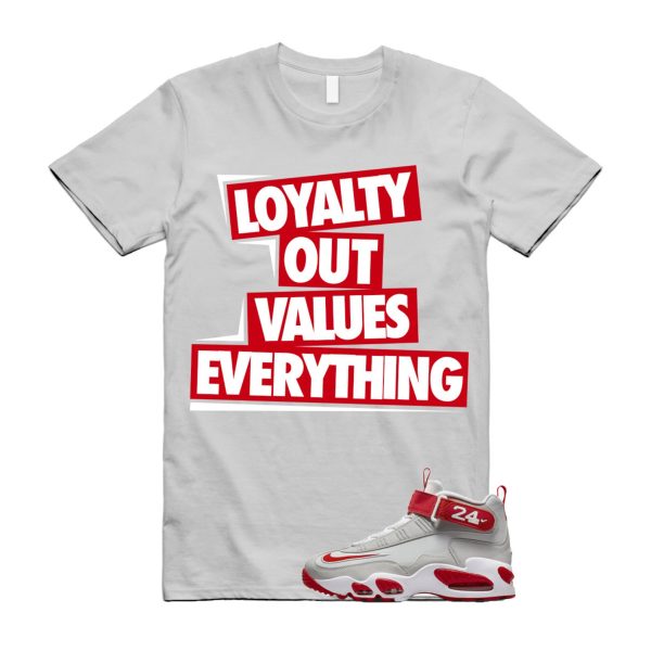 LOVE T Shirt to match N Air Griffey Max 1 Cincinnati Reds Pure Platinum University White Jezsport.com