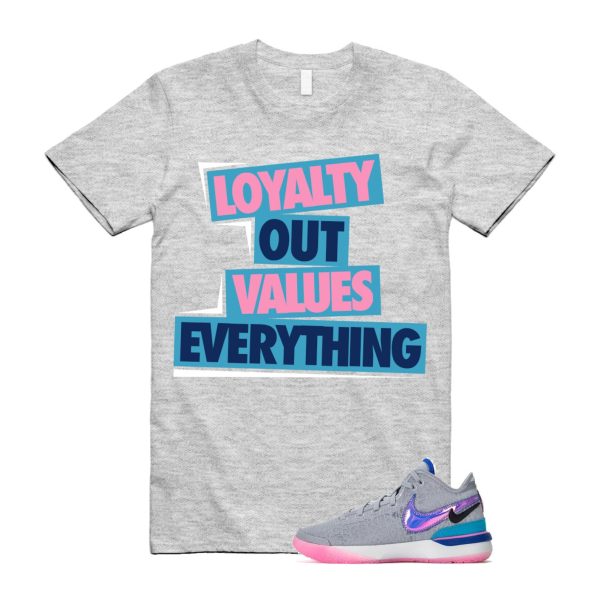 LOVE T Shirt to match N Zoom LeBron NXXT Gen Wolf Grey Pink Spell Hyper Royal Jezsport.com