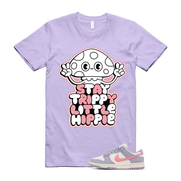 TRIPPY T Shirt to match N Dunk Low Indigo Haze WMNS Coral Chalk Sail Purple Lavender Pink White Jezsport.com