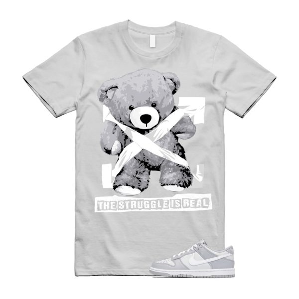 STRUG T Shirt to match N Dunk Low Two Tone Grey Cool Medium White Jezsport.com