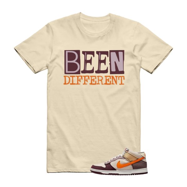 BEEN T Shirt to match N Dunk Mid Coconut Milk Plum Eclipse Vivid Orange Celestial Gold Jezsport.com