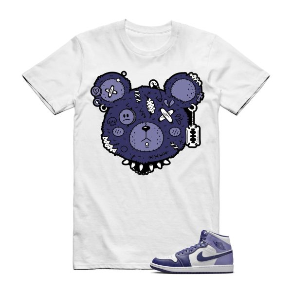 Sky J Purple Blueberry Air Mid Light White T Shirt Match GB Jezsport.com