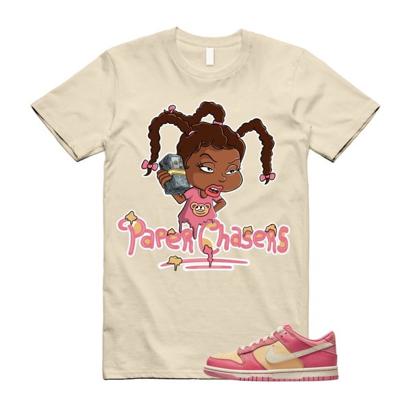 PC T Shirt to match N Dunk Low Strawberry Peach Cream GS Orange Pink  Jezsport.com