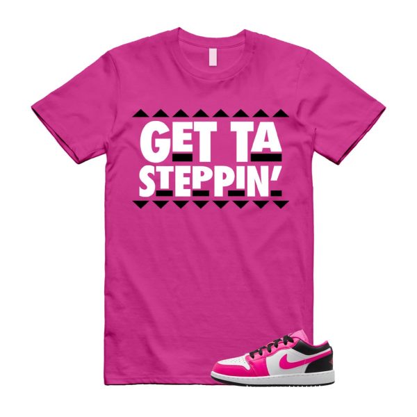 GET T Shirt to match J 1 Low Fierce Pink Black White Jezsport.com