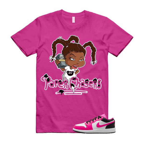 PC T Shirt to match J 1 Low Fierce Pink Black White Jezsport.com