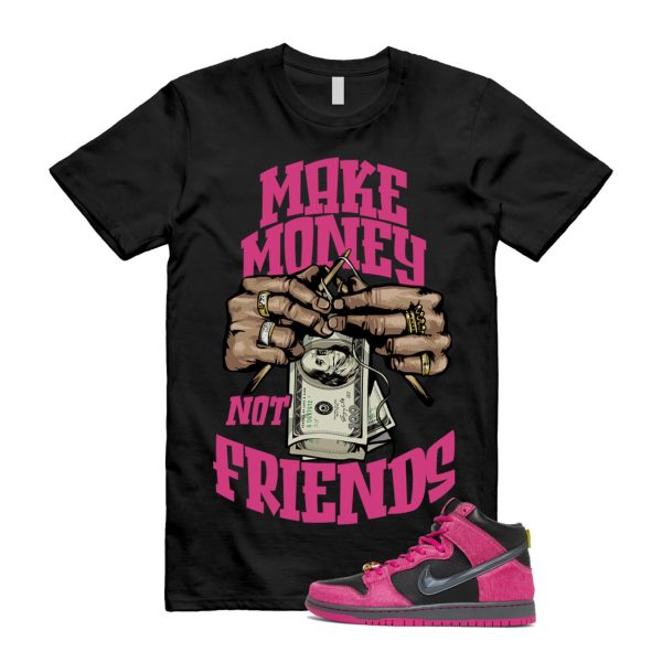 MM T Shirt to match N SB Dunk High Run The Jewels Active Pink Black Metallic Gold Jezsport.com