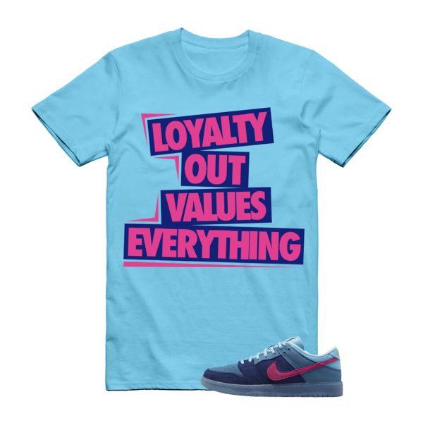 LOVE T Shirt to match N SB Dunk Low Run The Jewels Deep Royal Blue Chill Active Pink Jezsport.com