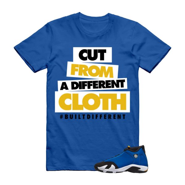 CLOTH T Shirt to match Air J 14 Laney Varsity Royal Blue Black Maize White Yellow Jezsport.com