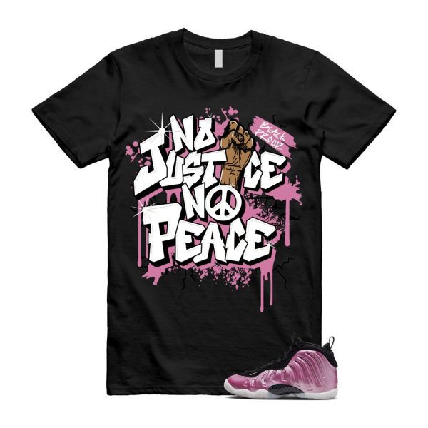 JUSTICE T Shirt to match N Little Posite One Polarized Pink Metallic Silver Black White Foamposite Jezsport.com