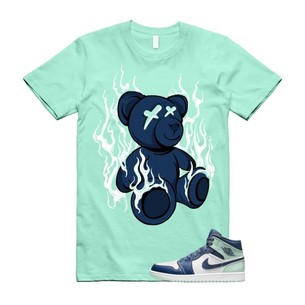 Mystic Mint Foam 1 Navy Blue T Shirt Match LIT Jezsport.com