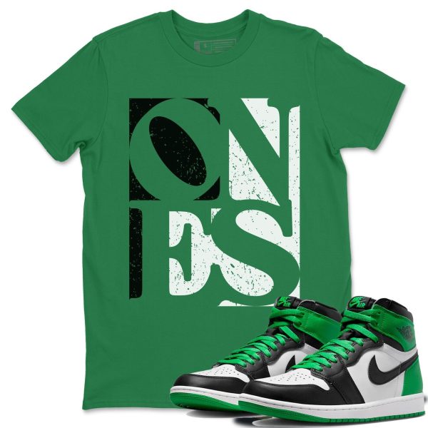 Ones Lucky Green T Shirt Unisex Cotton Sneaker Matching Shirts To Match 1s Celtics Jezsport.com