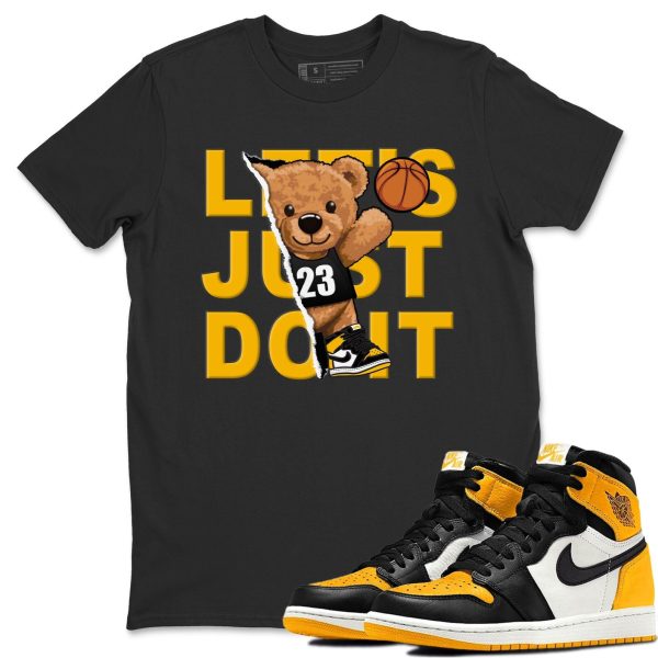 Rip Out Bear Unisex Crew Neck T-Shirt - Shirt To Match 1s Taxi Yellow Toe Jezsport.com