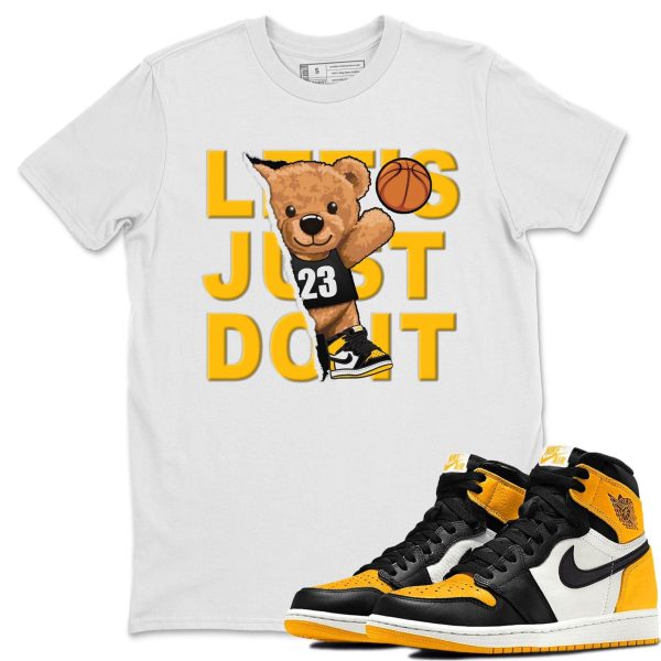 Rip Out Bear Unisex Crew Neck T-Shirt - Shirt To Match 1s Taxi Yellow Toe Jezsport.com