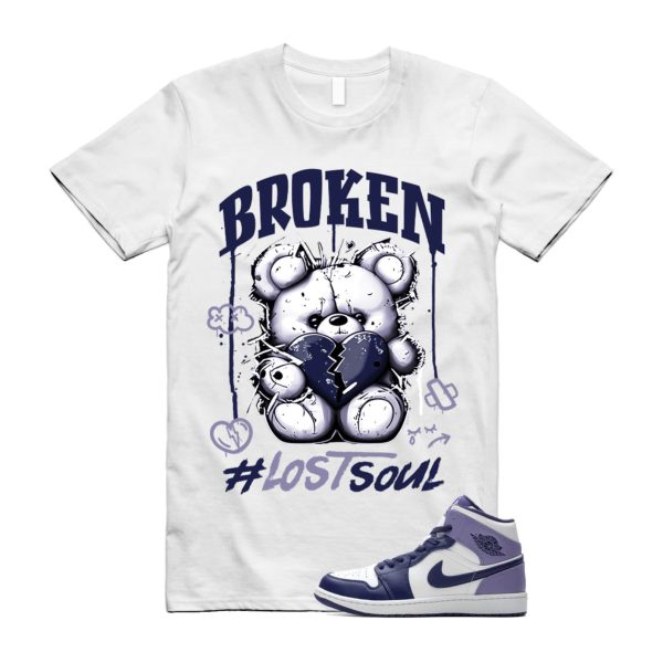 Sky J Purple Blueberry Air Mid Light White T Shirt Match BRLS Jezsport.com