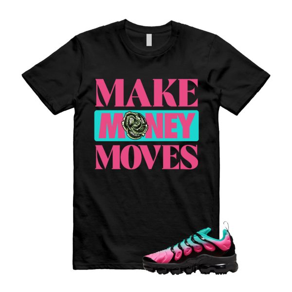 VaporMax South Beach Gradient Pink Blast Clear Jade Black 98 Air Plus T Shirt Match MOVES Jezsport.com