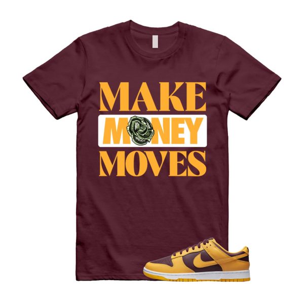 Dunk Arizona Maroon Yellow University Gold State Washington White Deep Low T Shirt Match MOVES Jezsport.com