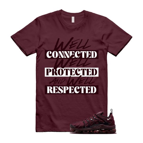 VaporMax Night Maroon Burgundy Cedar White Black Plus Air T Shirt Match WELL Jezsport.com