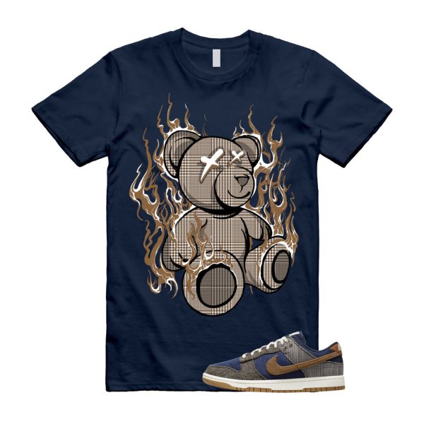 Dunk Tweed Midnight Navy Corduroy Ale Brown Pale Ivory T Shirt Match LIT Jezsport.com