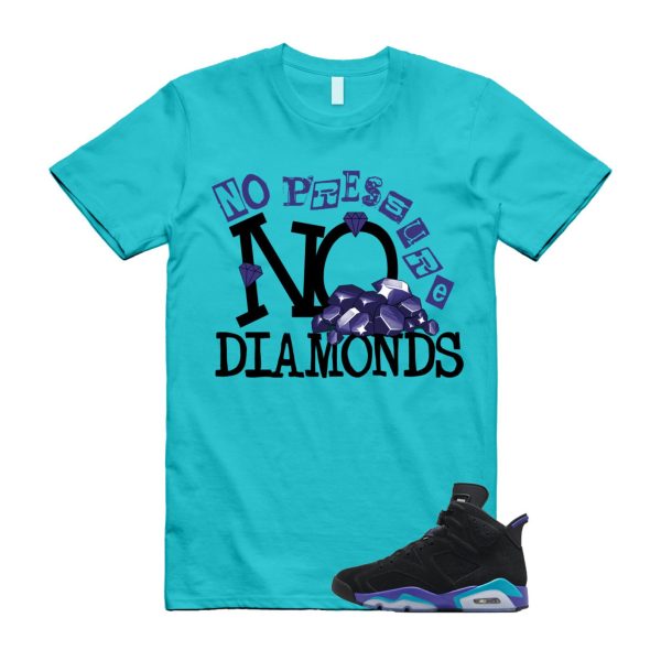 Aquatone 6 Bright Concord Black Retro Vibrant Aqua T Shirt Match DIAMOND Jezsport.com