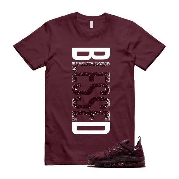 VaporMax Night Maroon Burgundy Cedar White Black Plus Air T Shirt Match VERTBLS Jezsport.com