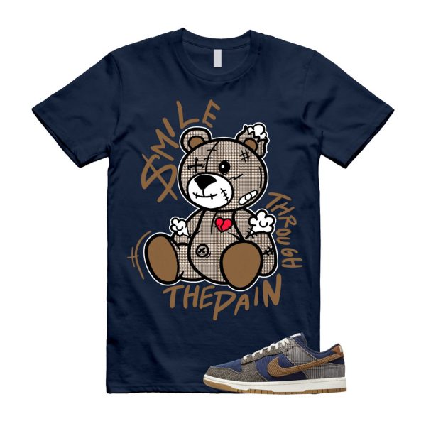 Dunk Tweed Midnight Navy Corduroy Ale Brown Pale Ivory T Shirt Match SM2 Jezsport.com