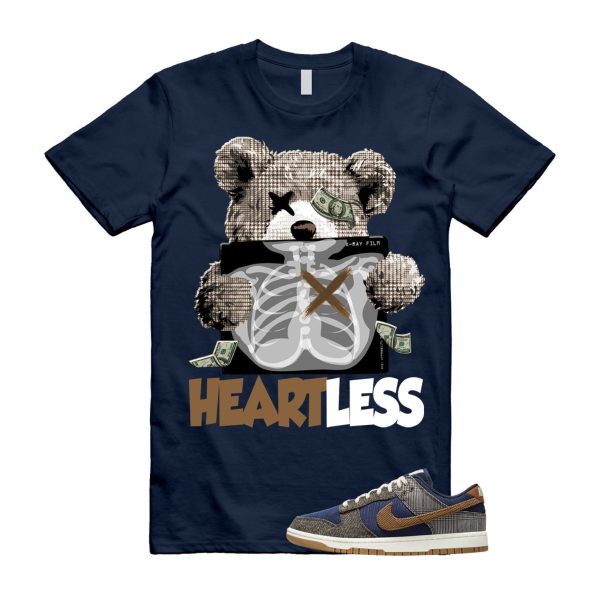 Dunk Tweed Midnight Navy Corduroy Ale Brown Pale Ivory T Shirt Match HEART Jezsport.com