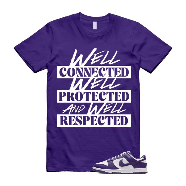 Dunk Purple Championship Court Low White T Shirt Match WELL Jezsport.com