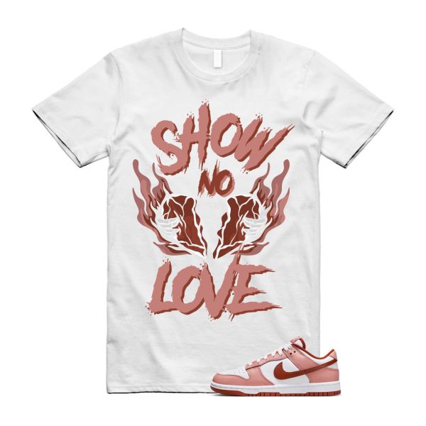 Dunk Red Stardust Rugged Orange Low White WMNS T Shirt Match NO LOVE Jezsport.com