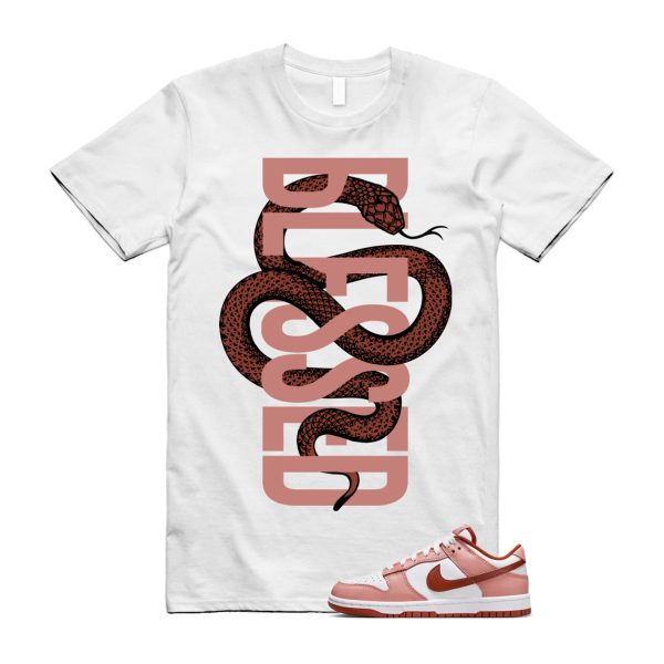 Dunk Red Stardust Rugged Orange Low White WMNS T Shirt Match SNAKEBLS Jezsport.com