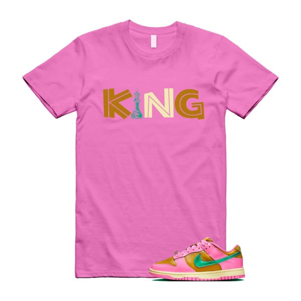 Dunk Parris Goebel Playful Pink Multi Color Bronzine Clear Jade Luminous Green Low QS T Shirt Match KING Jezsport.com