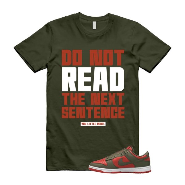 Dunk Mystic Red Cargo Khaki White Low T Shirt Match DO NOT Jezsport.com