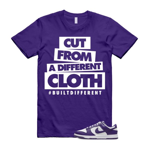 Dunk Purple Championship Court Low White T Shirt Match CLOTH Jezsport.com