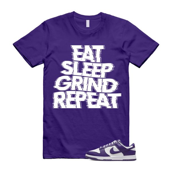 Dunk Purple Championship Court Low White T Shirt Match ESGR Jezsport.com