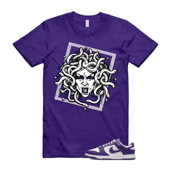 Dunk Purple Championship Court Low White T Shirt Match SHM Jezsport.com