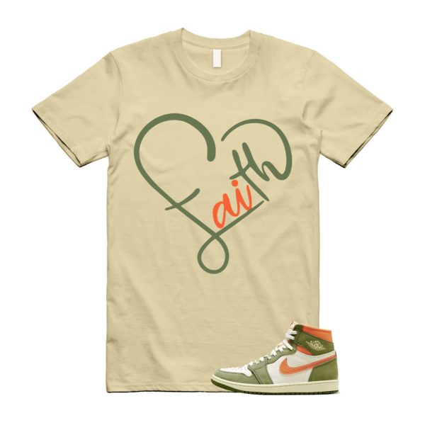 Craft Celadon 1 High OG Sky J Light Olive Bright Mandarin Coconut Milk T Shirt Match FAITH Jezsport.com