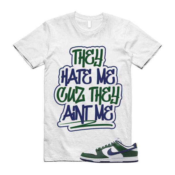 Dunk Fir Midnight Navy Low University Gold White T Shirt Match AINT ME Jezsport.com