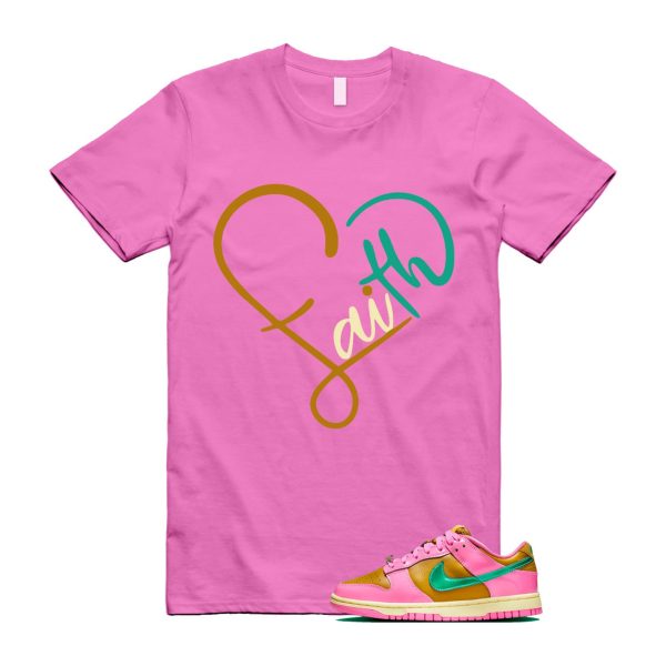 Dunk Parris Goebel Playful Pink Multi Color Bronzine Clear Jade Luminous Green Low QS T Shirt Match FAITH Jezsport.com