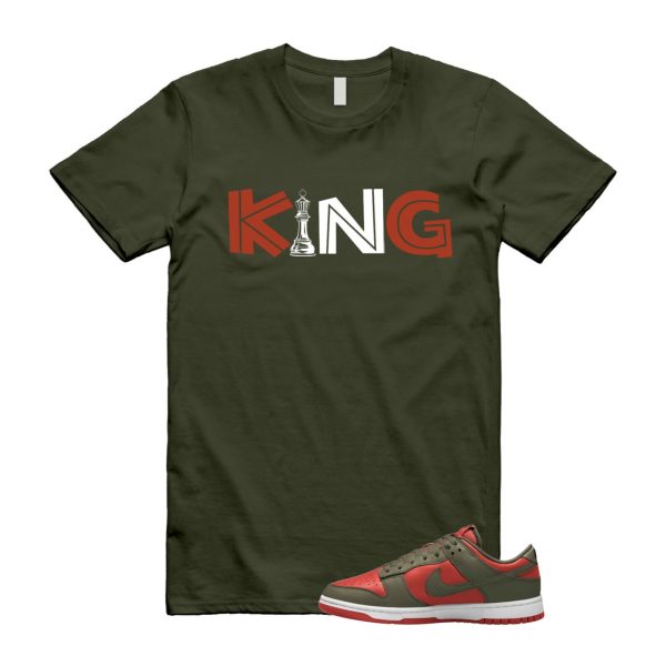 Dunk Mystic Red Cargo Khaki White Low T Shirt Match KING Jezsport.com