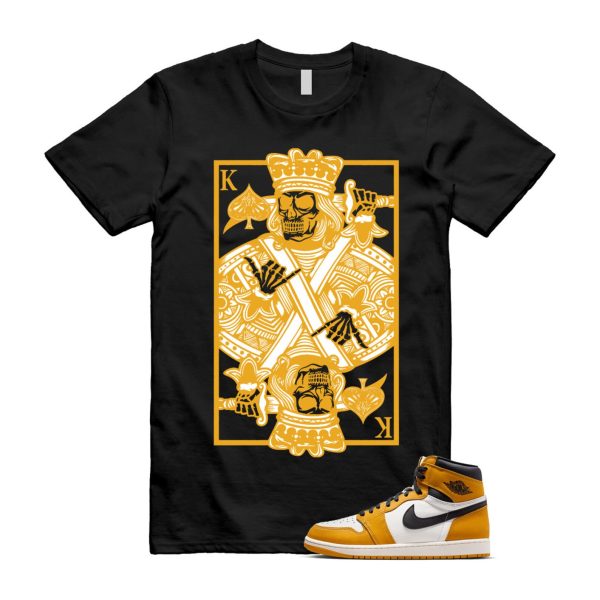 Ochre Yellow Black Sail White 1 Retro High OG T Shirt Match KC Jezsport.com