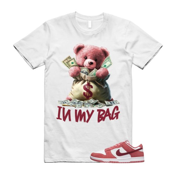 Dunk Valentine's Day Low Team Red Adobe Dragon White T Shirt Match BAG Jezsport.com