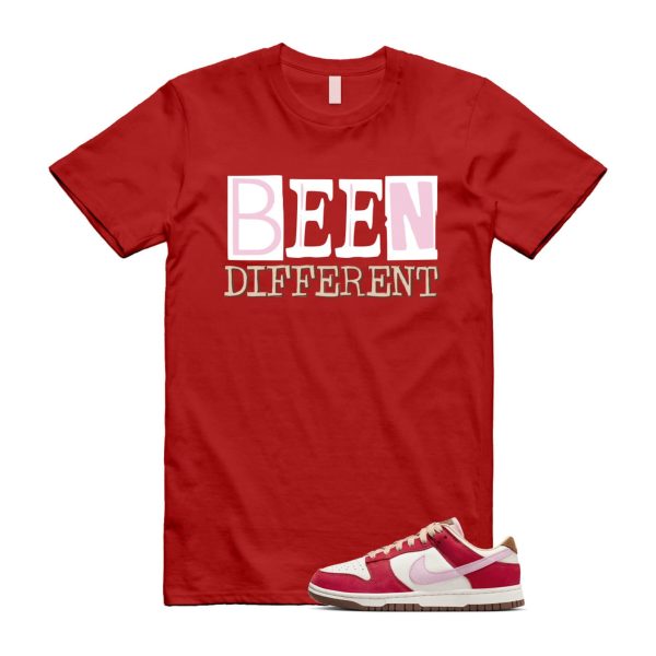 Dunk Bacon Low PRM Sport Red Sheen Sail Medium Brown White T Shirt Match BEEN Jezsport.com